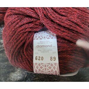 Diamond Luxury Collection Alpaca Melange 100% Alpaca DK 109 y (4 balls) Burgundy